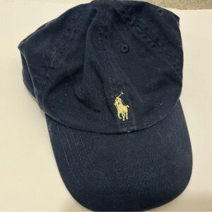 Ralph Lauren Dark Blue Cap with Light Yellow Embroidery